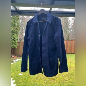 Levi’s Textured Navy Buttoned Coat Size M
